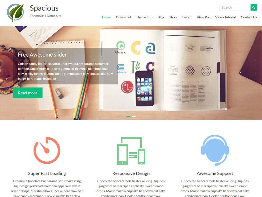 spacious - 10+ Best Free & Responsive WordPress Themes 2016