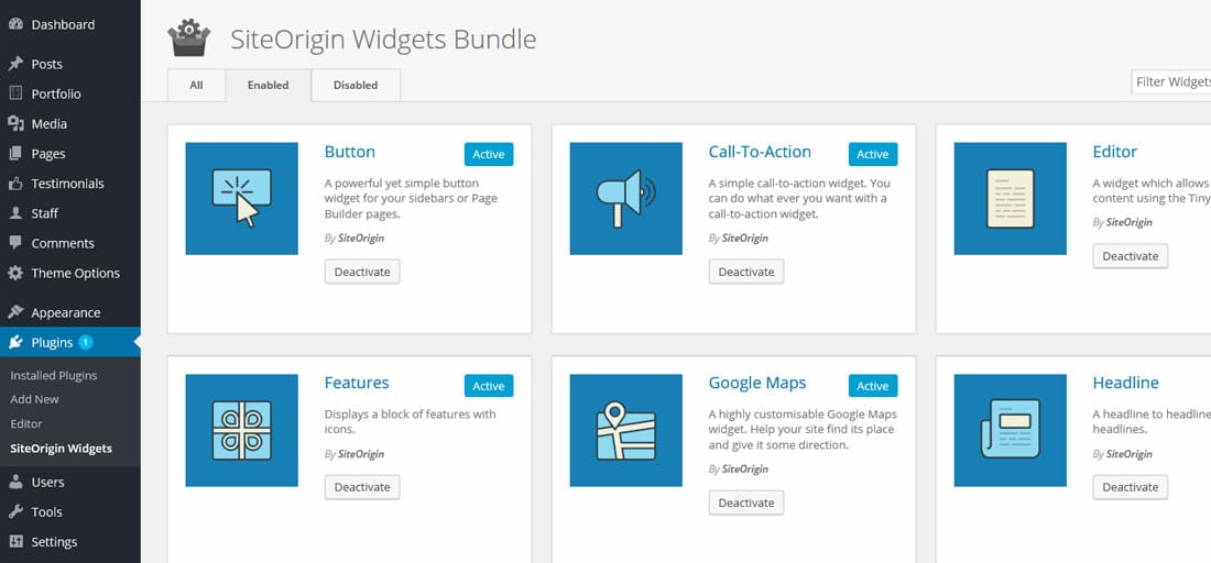 SiteOrigin widget bundle - The Best Free Drag and Drop WordPress Page Builder Plugin