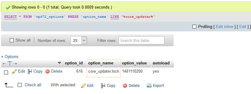WordPress Another Update Is Currently In Progress or WordPress Update Failed another update is currently in progress - WordPress Another Update Is Currently In Progress or WordPress Update Failed