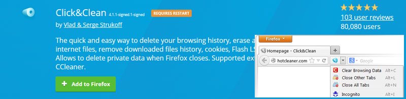 Must Have (or Try) Best Firefox Addons 2017 Firefox Privacy control Click Clean - Must Have (or Try) Best Firefox Addons 2017