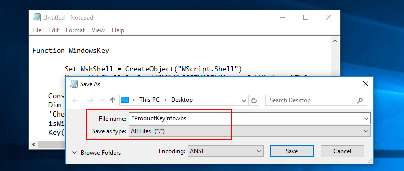 How to find Windows 10, 8, 7 Product Key Script To Find Windows Product Key - How to find Windows 10, 8, 7 Product Key