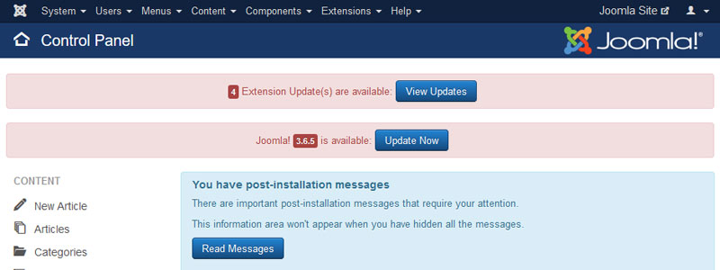 Joomla Security Checklist Best Practices to Protect From Hackers Keep Joomla Extensions up to date - Joomla Security Checklist Best Practices to Protect From Hackers