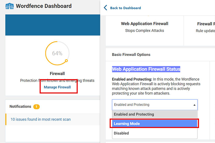 Wordfence Learning Mode - WordFence Blocked a Background Request to WordPress