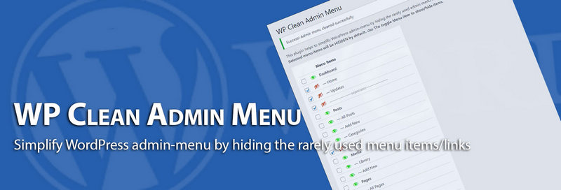 clean admin banner - WP Admin Menu Clean Up